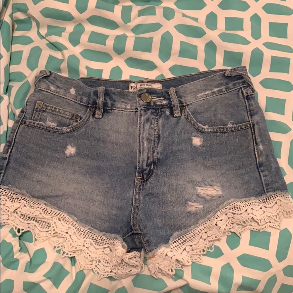 FREE PEOPLE DENIM SHORTS